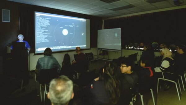 A public talk in our presentation room. Image Credit: Matt Woods