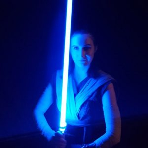 Bree from Rebel Legion Wraith Base as Rey at our May the 4th Night Tour. Image Credit: Rebel Legion Wraith Base