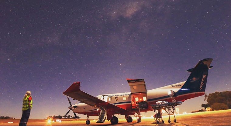 Royal Flying Doctor Service Sundowner call to action