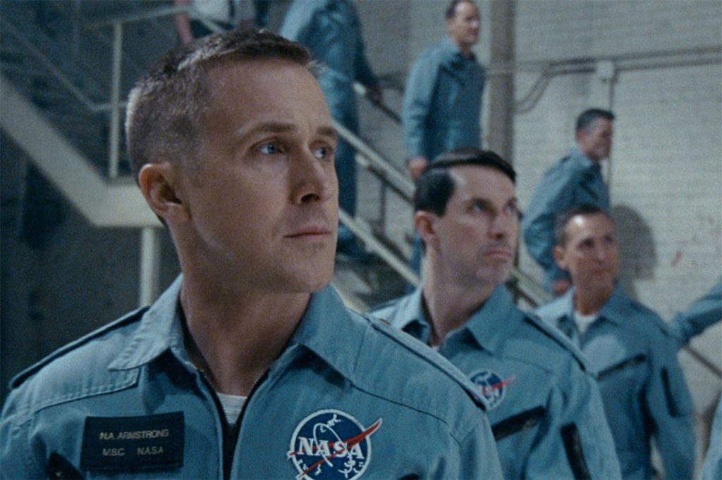 Ryan Gosling stars as Neil Armstrong in First Man. Image Credit: TIFF