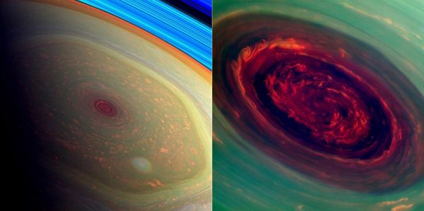 Saturn's hexagonal storm system. Image Credit: NASA/JPL-Caltech/Space Science Institute