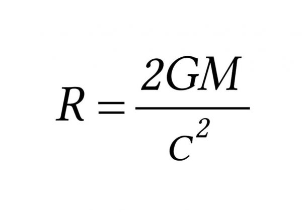 Schwarzschild Radius Mathematical Equation