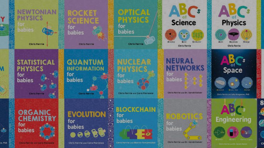 Science baby book banner