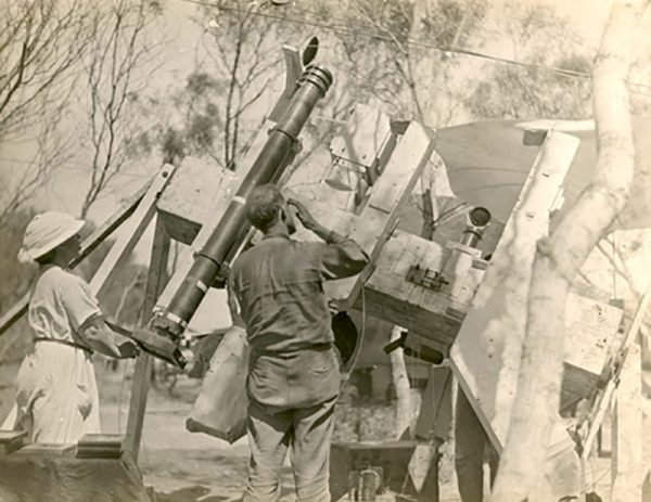 Lick Observatory team setting up their equipment for the total solar eclipse at Wallal. Image Credit: Perth Observatory