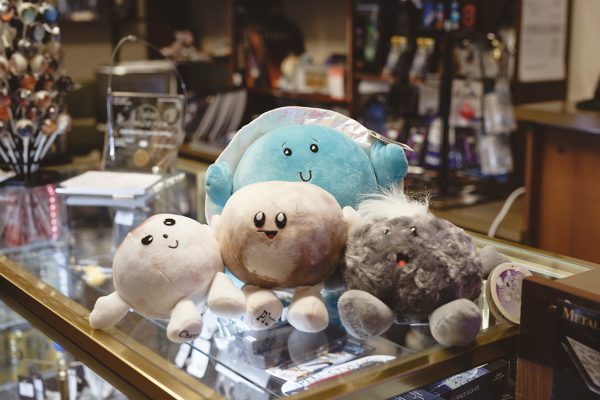 Celestial buddies on the shop counter. Image Credit: Zal Kanga Parabia