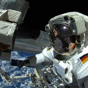 ESA Astronaut Alexander Gerst takes a selfie during a spacewalk on Oct. 7, 2014. Image Credit: Alexander Gerst/ESA