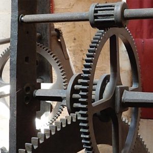Gears of the St Vivien clock 1591. Image Credit: Arthur Harvey