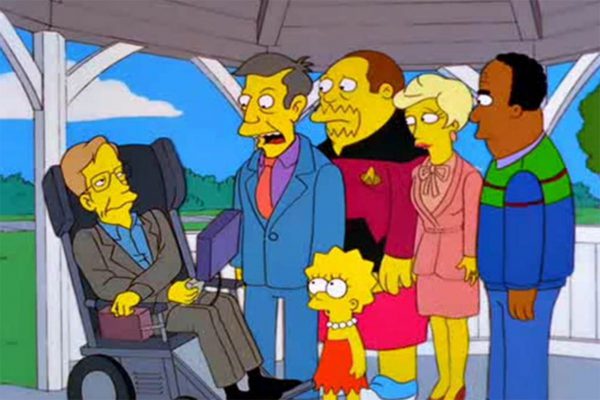 Stephen Hawking on The Simpsons. Image Credit: 20th Century Fox