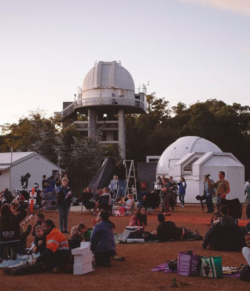 People at our viewing area for our ABC stargazing live event. Image Credit: Zal Kanga Parabia