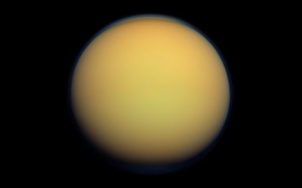Titan's atmosphere. Image Credit: NASA/JPL-Caltech/Space Science Institute