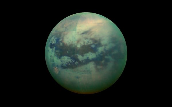 Peering through Titan's atmosphere. Image Credit: NASA/JPL-Caltech/University of Arizona/University of Idaho